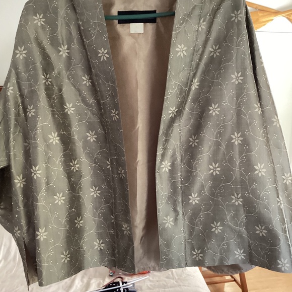 J. Peterman short silky jacket, size L - Picture 1 of 3